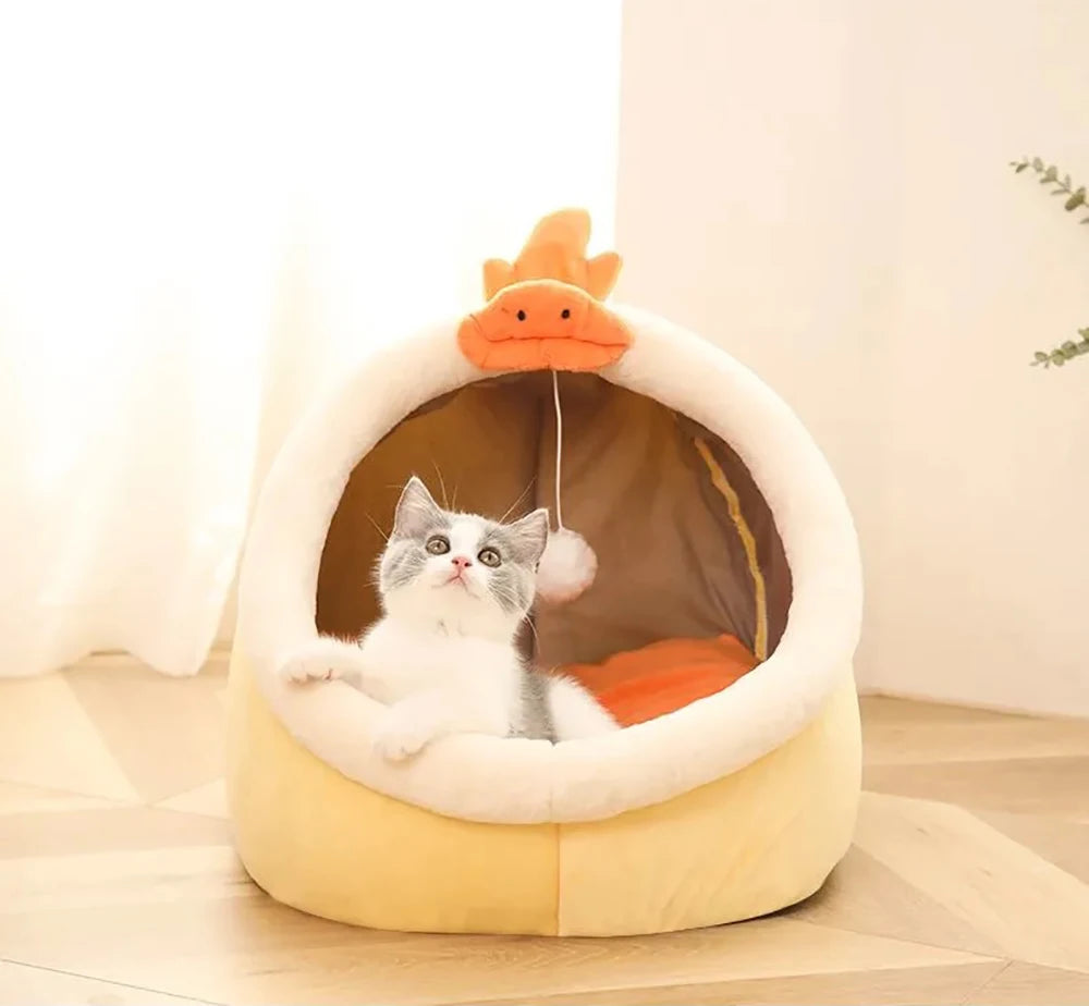 Cama para gato con diseños animados